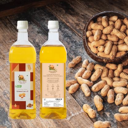 Picture of Cold-Pressed Filtered Pure Groundnut Oil 1 Litre